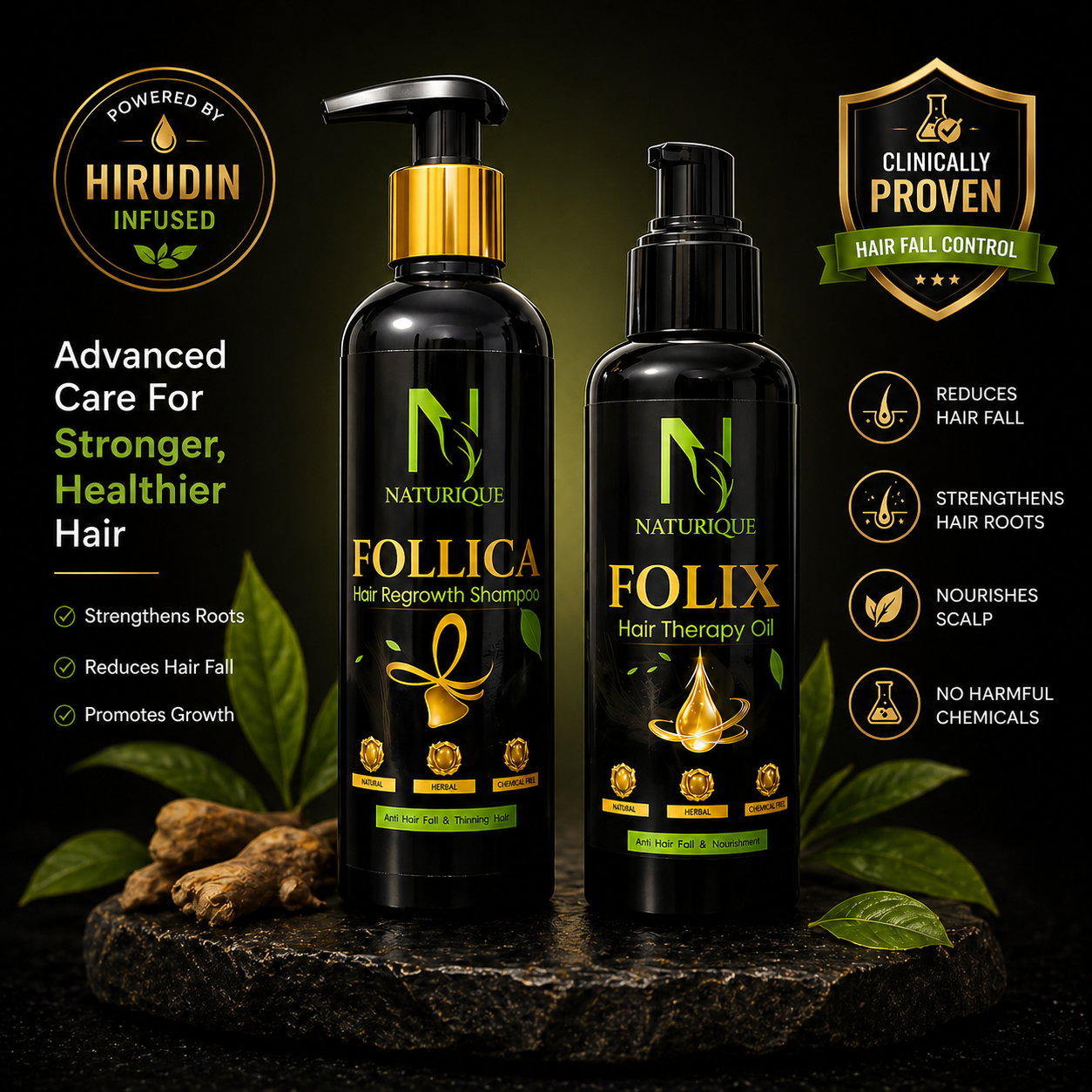 Hair Fall Protect Pack (Follica + Folix)